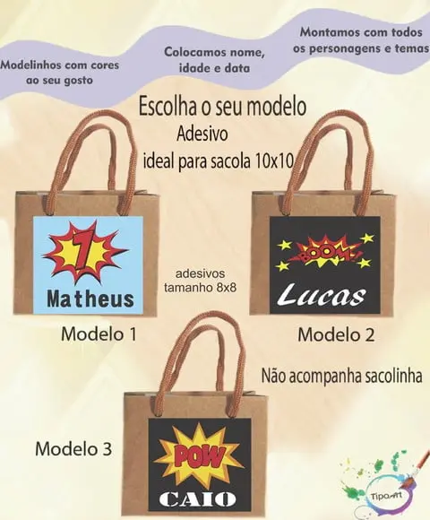 Adesivo 8x8 para Sacolinha-bomba