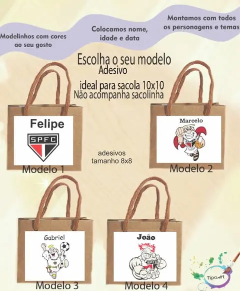 Adesivo 8x8 para Sacolinha-sp