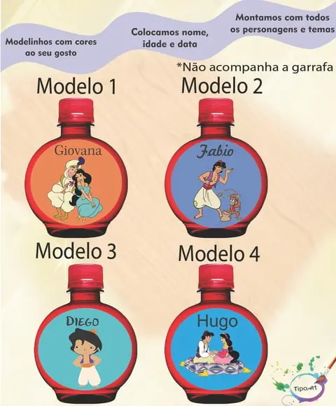 Adesivo Água Ouro Fino -aladim