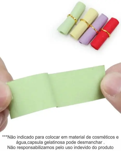 100 Mini Cápsulas Pílulas Mensagens/sem Nada Escrito