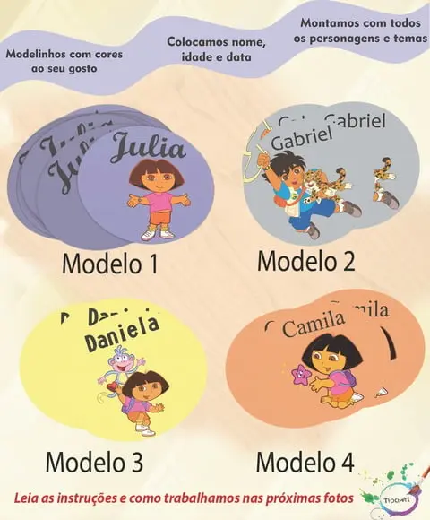 Adesivo 5 cm -dora Aventureira