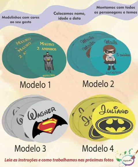 Adesivo 5 Cm- Batman