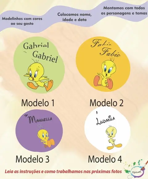 Adesivo 5 Cm- Piu Piu