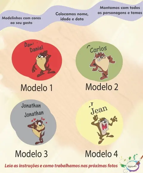 Adesivo 5 Cm-taz Mania