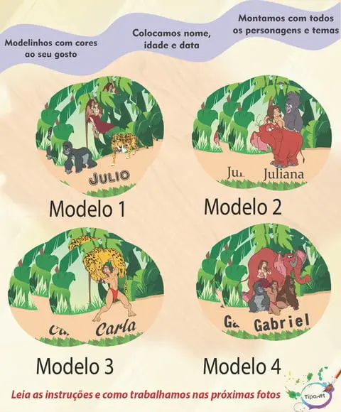 Adesivo 5 Cm-tarzan