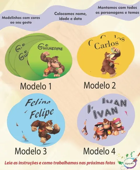 Adesivo 5cm -donkey Kong