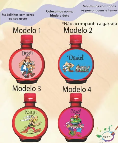 Adesivo Água Ouro Fino -asterix