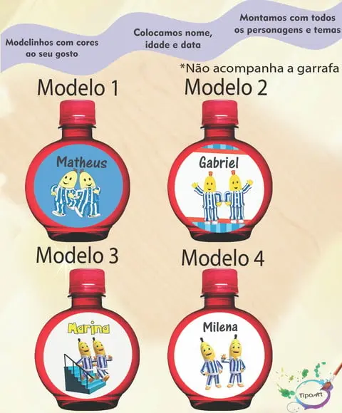 Adesivo Água Ouro Fino -bananas de Pijama