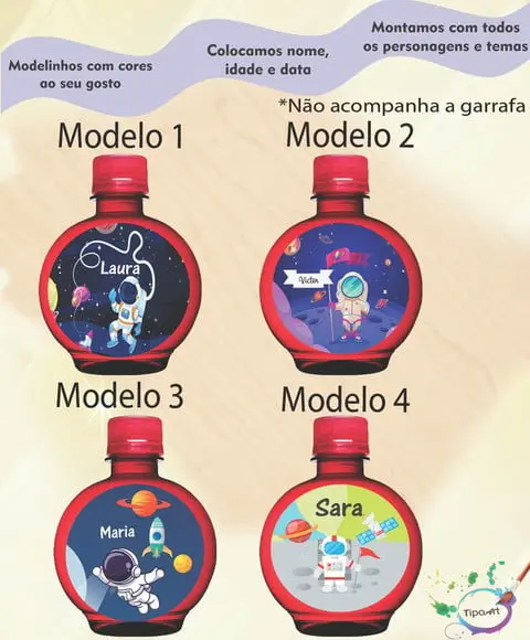 Adesivo Água Ouro Fino -astronauta