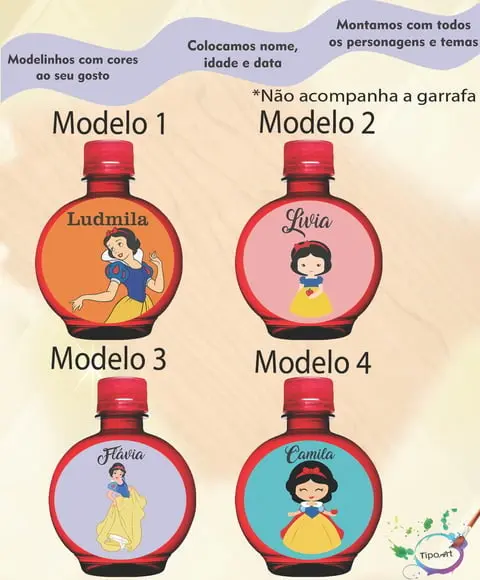 Adesivo Água Ouro Fino -branca de Neve