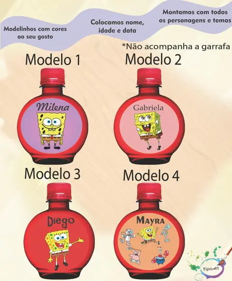Adesivo Água Ouro Fino -bob Esponja