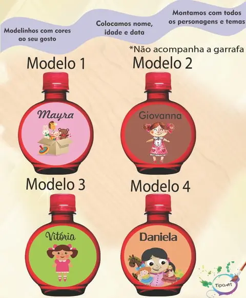 Adesivo Água Ouro Fino -boneca