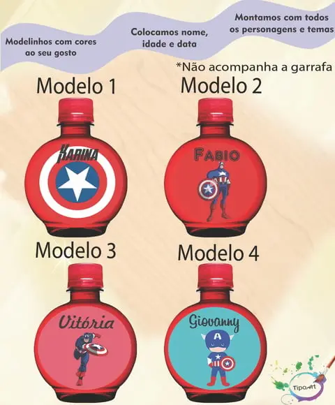 Adesivo Água Ouro Fino -capitão America