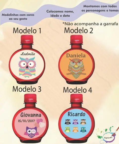 Adesivo Água Ouro Fino -coruja