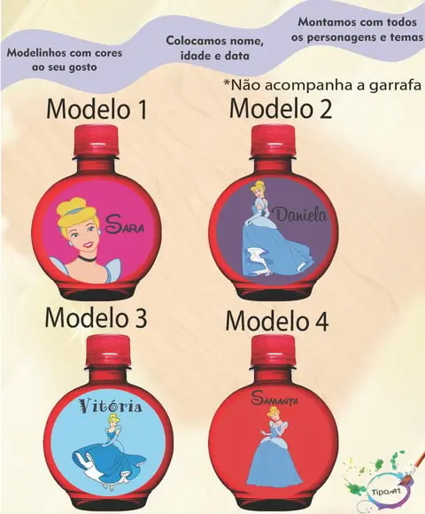 Adesivo Água Ouro Fino -cinderela