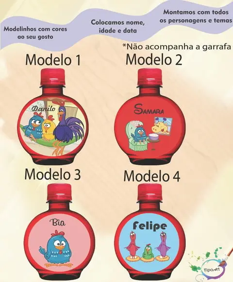 Adesivo Água Ouro Fino -galinha Pintadinha