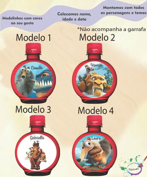 Adesivo Água Ouro Fino -era do Gelo