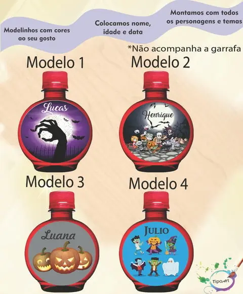 Adesivo Água Ouro Fino -halloween#2
