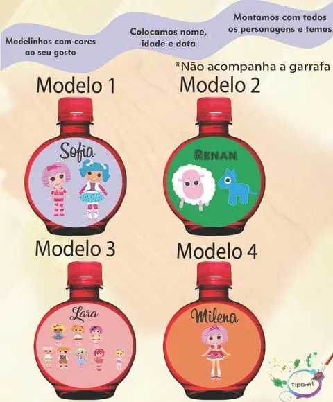 Adesivo Água Ouro Fino -lalaloopsy