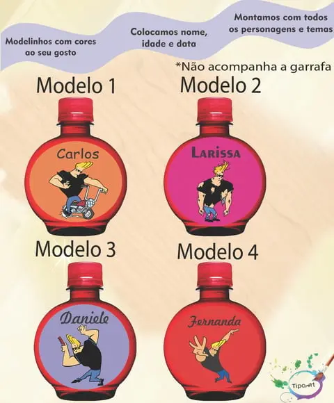 Adesivo Água Ouro Fino -johnny Bravo