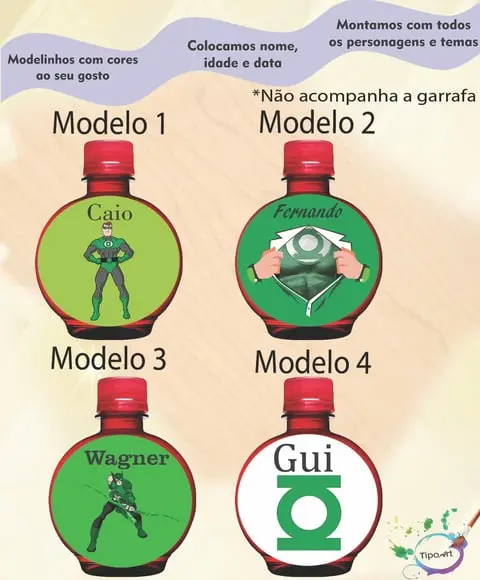 Adesivo Água Ouro Fino -lanterna Verde