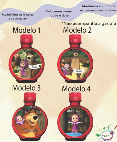 Adesivo Água Ouro Fino -masha