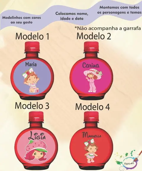 Adesivo Água Ouro Fino -moranguinho