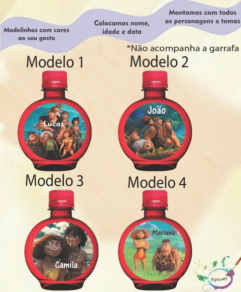 Adesivo Água Ouro Fino -os Croods