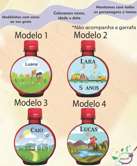 Adesivo Água Ouro Fino -pipa e Catavento