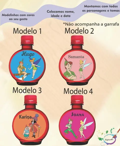 Adesivo Água Ouro Fino -peter Pan