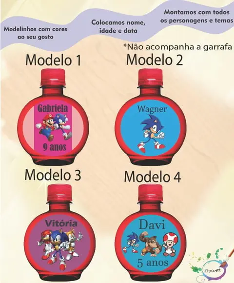 Adesivo Água Ouro Fino -sonic