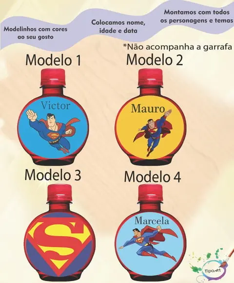 Adesivo Água Ouro Fino -super Homem
