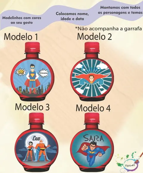 Adesivo Água Ouro Fino -super Herói