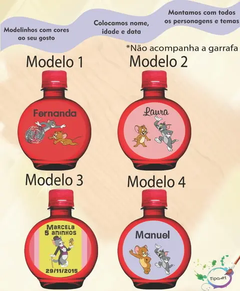 Adesivo Água Ouro Fino -tom e Jerry