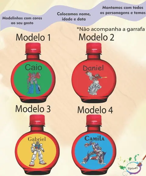 Adesivo Água Ouro Fino -transformers