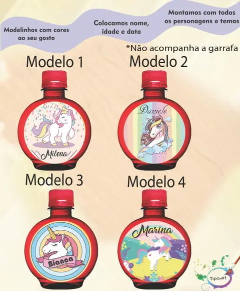 Adesivo Água Ouro Fino -unicórnio