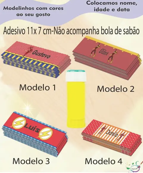 Adesivo Bolha de Sabão- Flash