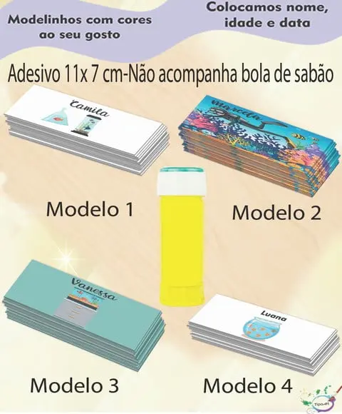 Adesivo Bolha de Sabão-aquário