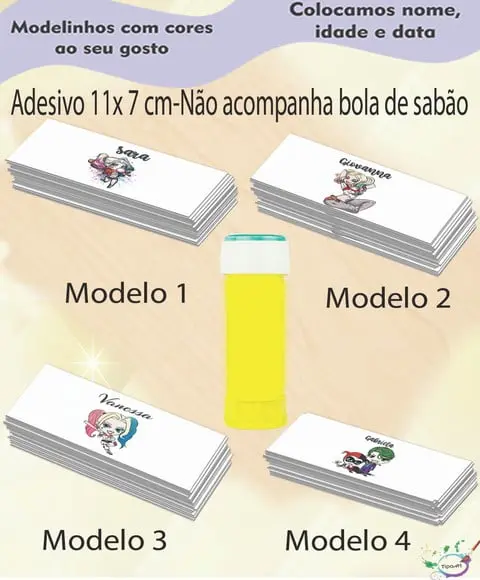 Adesivo Bolha de Sabão-arlequina