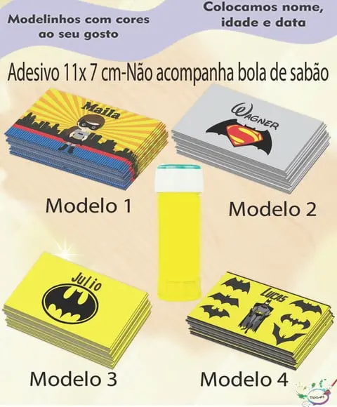 Adesivo Bolha de Sabão-batman