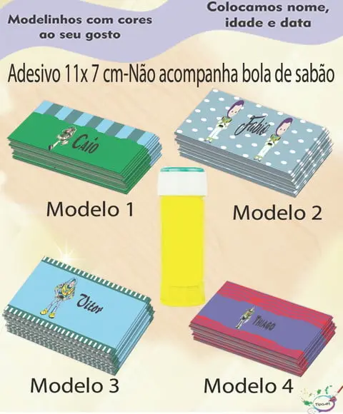 Adesivo Bolha de Sabão-buzz Lightyear