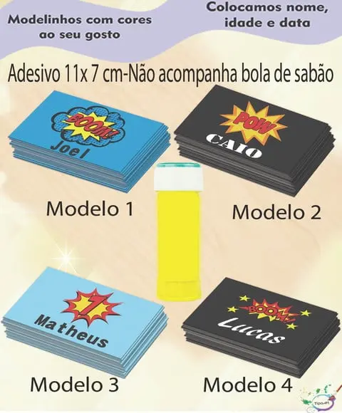 Adesivo Bolha de Sabão-bomba