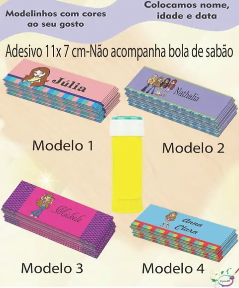 Adesivo Bolha de Sabão-bratz