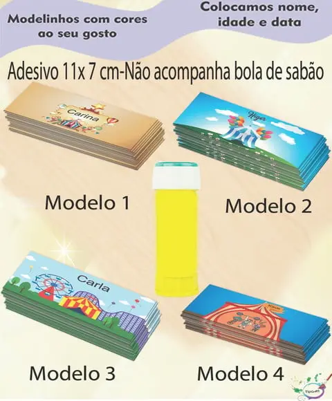 Adesivo Bolha de Sabão-circo