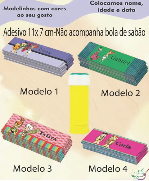 Adesivo Bolha de Sabão-fred Flintstone