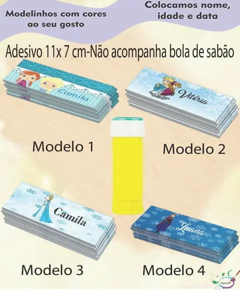 Adesivo Bolha de Sabão-frozen