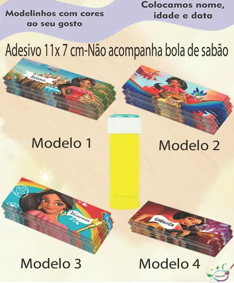 Adesivo Bolha de Sabão-elena de Avalor
