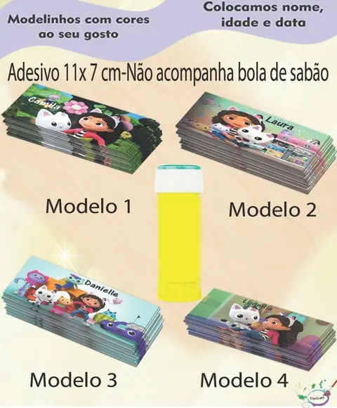 Adesivo Bolha de Sabão-gabi Casa Mágica