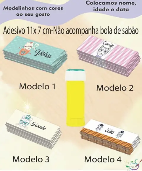 Adesivo Bolha de Sabão-gatinho