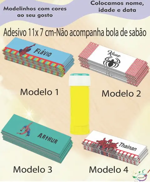 Adesivo Bolha de Sabão-homem Aranha